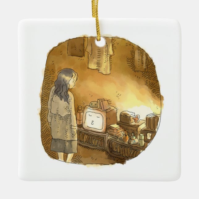 Sayamunai Ceramic Ornament (Front)