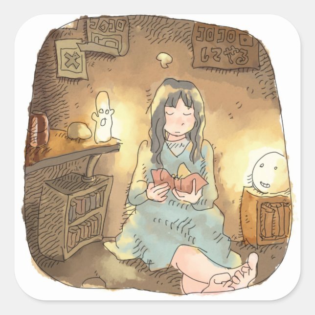 Sayanashi Square Sticker (Front)