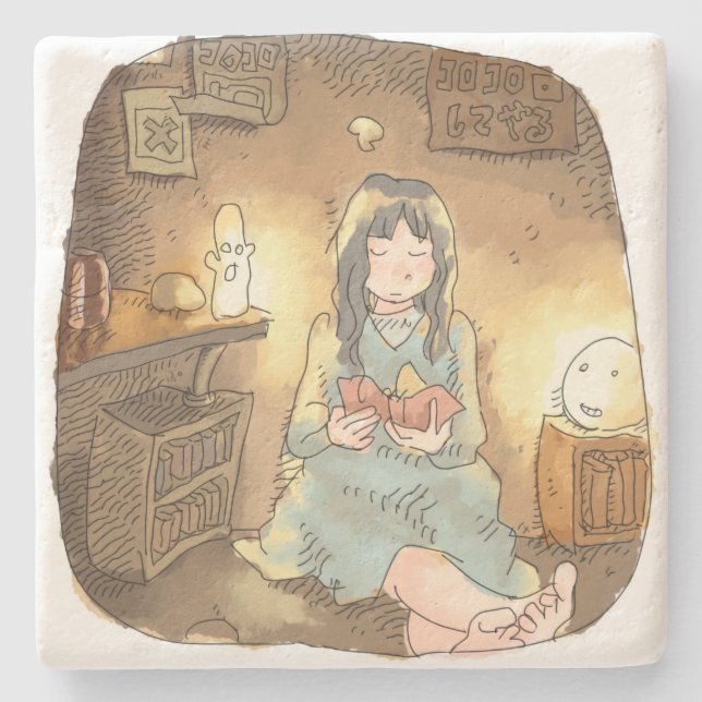 Sayanashi Stone Coaster (Front)