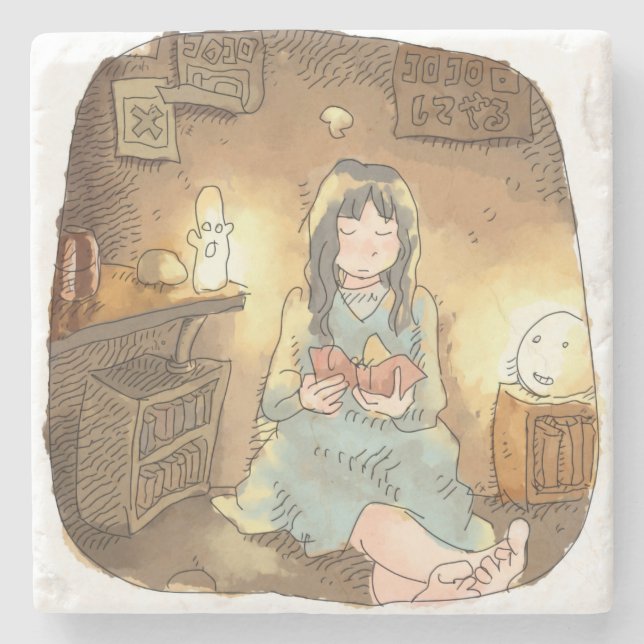Sayanashi Stone Coaster (Front)