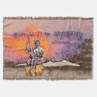 Sayat Nova Throw Blanket