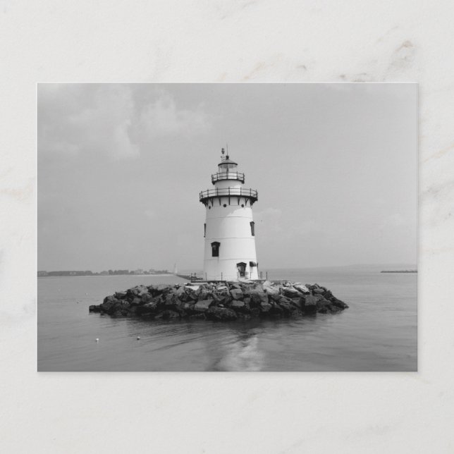 Saybrook Breakwater Light Postcard (Front)
