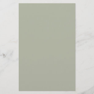 Saybrook Sage Solid Color Stationery