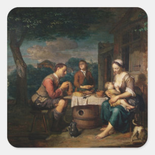 Saying Grace Square Sticker