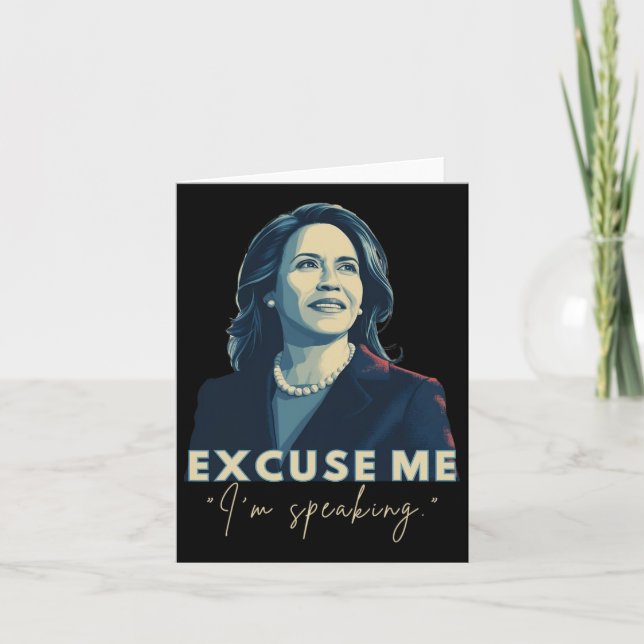 Saying Harris 2024 Kamala Harris For President  Card (Front)