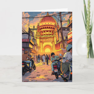 Saying Hello from India   Kolkata Card