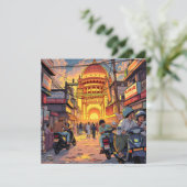 Saying Hello from India | Kolkata Card (Standing Front)