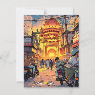 Saying Hello from India   Kolkata Postcard
