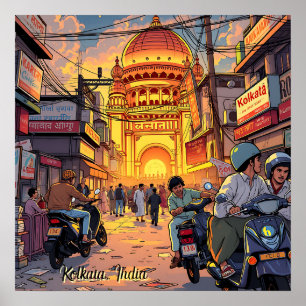 Saying Hello from India   Kolkata Poster