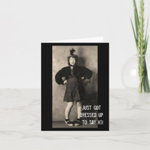 Saying Hello Note Cards w Old photos