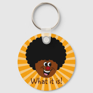 Saying Hello to New Friends in an Old Way Key Ring