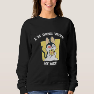 Saying Im Done With My Diet Sweet Box With Pizza Sweatshirt