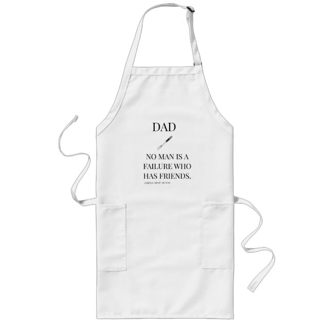 Saying of an Angel Long Dad Apron (Front)