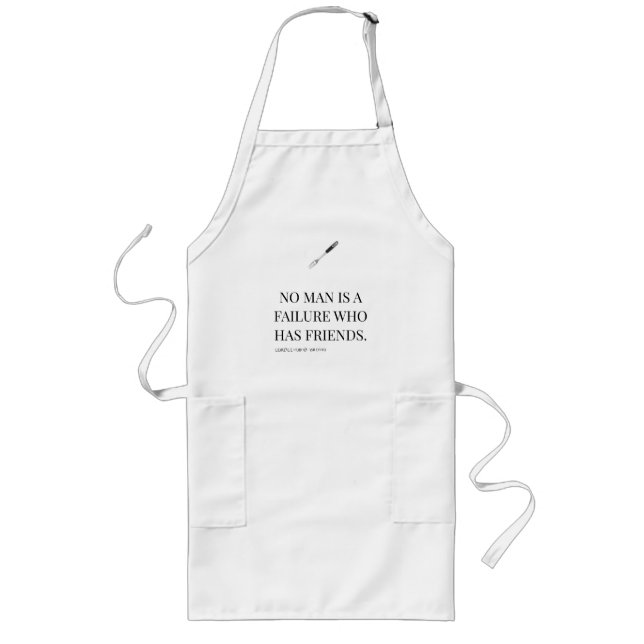 Saying of an Angel Long Dad Apron (Front)