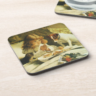 Saying Our Prayers, Suspense Charles Burton Barber Coaster