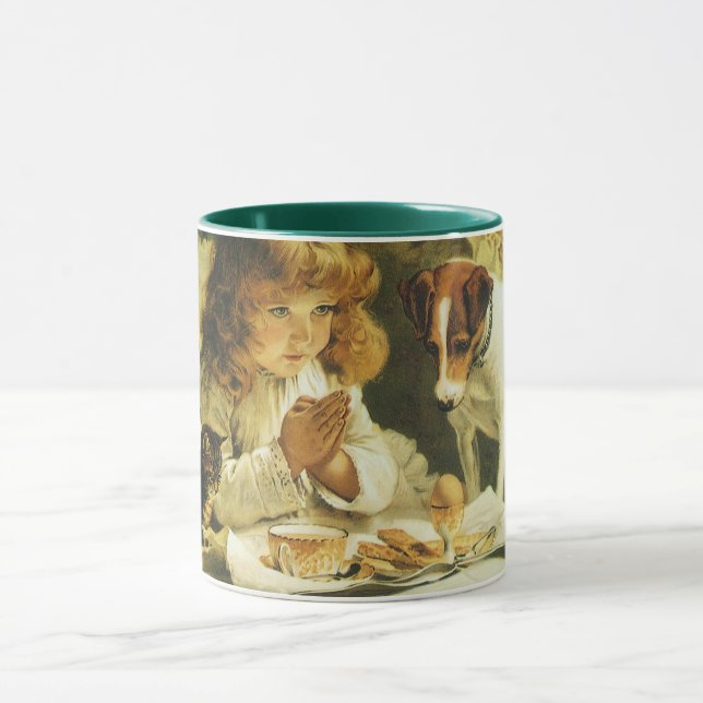 Saying Our Prayers, Suspense Charles Burton Barber Mug (Center)