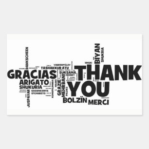 ***SAYING THANK YOU**** IN MANY WAYS STICKER