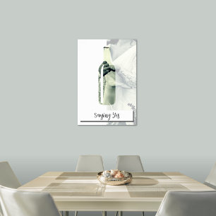 Saying Yes, Bride & Groom, Custom Wedding Photo Poster