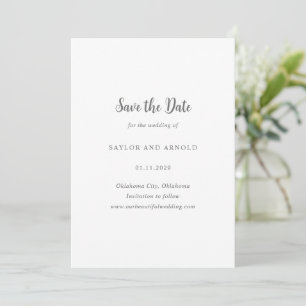 Saylor Modern Wedding Save The Date