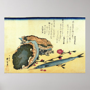 Sayori & Awabi - Hiroshige's Japanese Fish Print