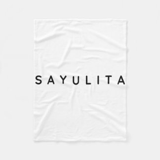 Sayulita Funny Modern, Contemporary Font Surf Sayi Fleece Blanket