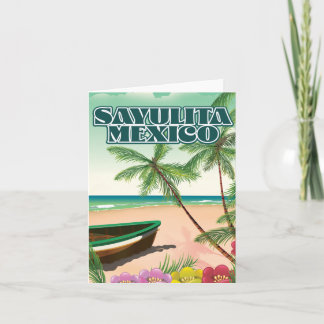 Sayulita Mexico beach poster Announcement
