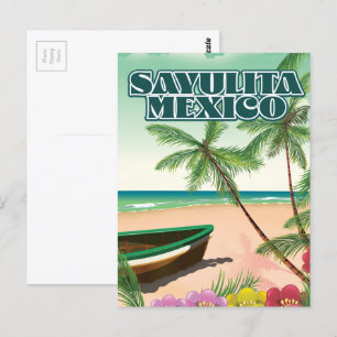 Sayulita Mexico beach poster Postcard