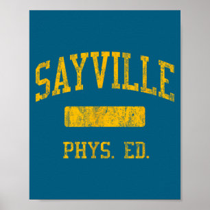 Sayville high school hs west sayville ny phys ed poster