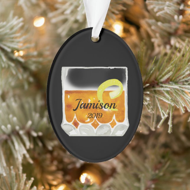 Sazerac Cocktail Personalised Ornament (Tree)
