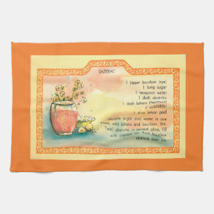 Sazerac Cocktail Recipe Tea Towel