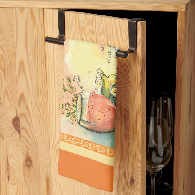 Sazerac Cocktail Tea Towel (Thirds Fold)