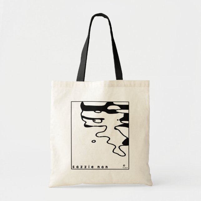 Sazzie Nan Sans Bees Tote Bag (Front)