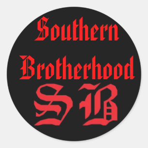 SB Sticker, SouthernBrotherhood Classic Round Sticker