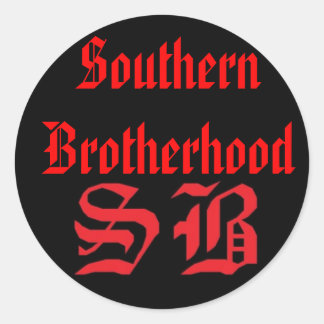 SB Sticker, SouthernBrotherhood Classic Round Sticker