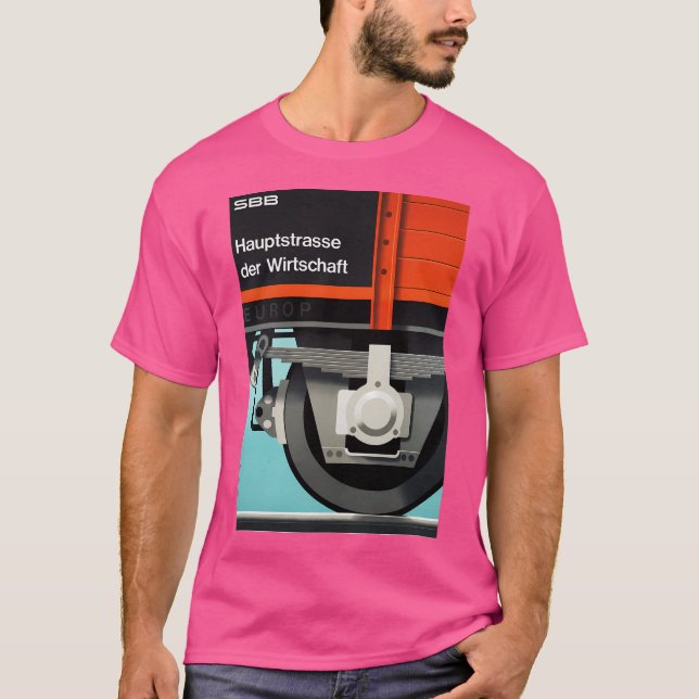 Sbb Europ Train Railways Main Street Of The Econom T-Shirt (Front)