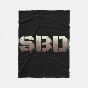 Sbd Squat Bench Deadlift Powerlifting Fleece Blanket