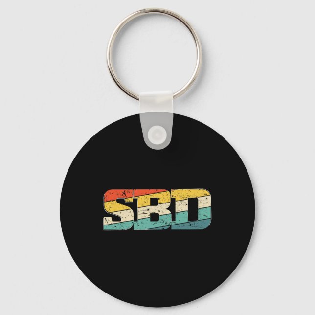 Sbd Squat Bench Deadlift Powerlifting  Key Ring (Front)
