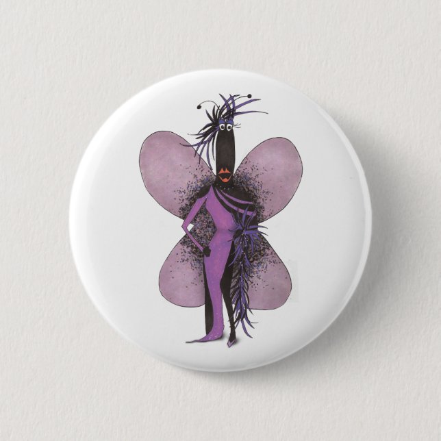 SBM Pseudo Celeb Jr. Runway Feather Fashion Pin (Front)