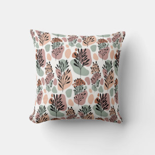Sbstract leaves and organic shapes cushion