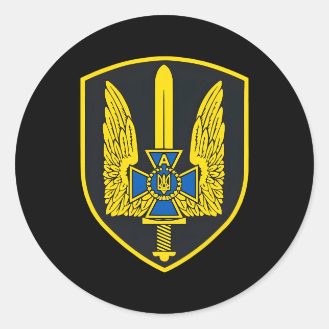 Sbu Alfa Ukraine Special Forces Alpha Spetsnaz Classic Round Sticker (Front)