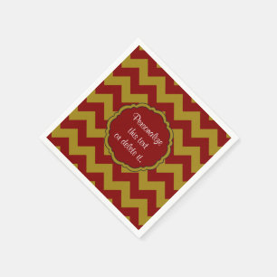 SC-Chevron, Maroon-Gold-PAPER NAPKINS