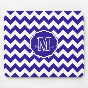 SC Chevron Mouse Pad-Blue and White Light Mat