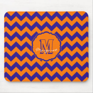 SC Chevron Mouse Pad-Orange and Blue Mat