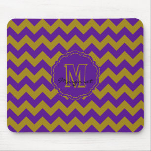 SC Chevron Mouse Pad-Purple and Gold Mat