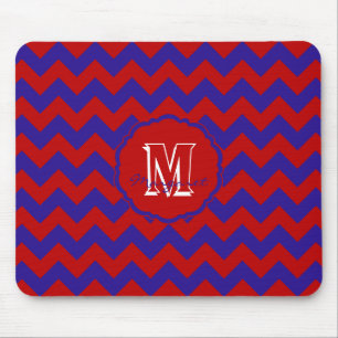 SC Chevron Mouse Pad-Red and Blue Mat