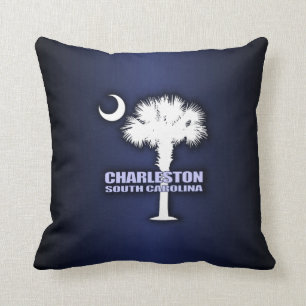 SC Palmetto & Crescent (Charleston) Cushion