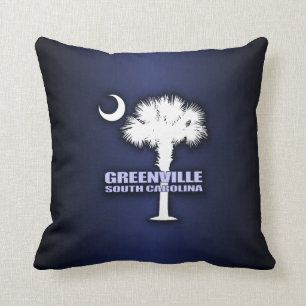 SC Palmetto & Crescent (Greenville) Cushion