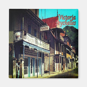 SC - Seychelles - Victoria - Old shops Magnet