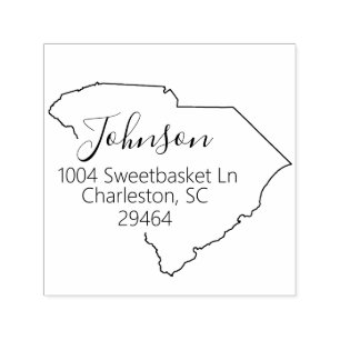 SC South Carolina Return Address Stamp