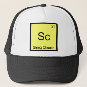 Sc - String Cheese Funny Chemistry Element Symbol Trucker Hat